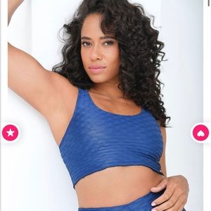 Booty by brabants cobalt cropped tank